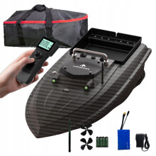 LOKEEVAN Fischköderboot D80B, 46800 mAh Akku, 3 kg Kapazität, 500 m Reichweite, GPS-Navigation