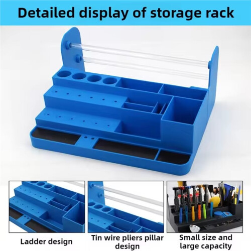 Desktop Organizer Rack for Screwdrivers & Phone Repair Tools for Electronics Workshop & Workbench 2