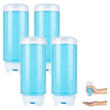 4 Pack Squeeze Dish Soap Dispenser, 12 Oz Refillable Leak-Proof Bottle,Food-Grade PE, Easy Squeeze, Wide Opening
