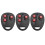 3PCS for PECCININ Garage Door Remote Control 433MHz Rolling Code 3-Buttons Garage Door Opener 2