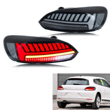 LED Rückleuchten für VW Scirocco 3TSI TDI R 2008-2017, sequenzielle Blinker, schwarz