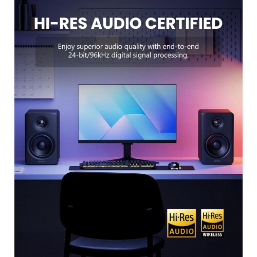 Edifier Edifier M90 HiRes Black Active 100 RMS Multimedia Speakers/Monitors with Sub Out