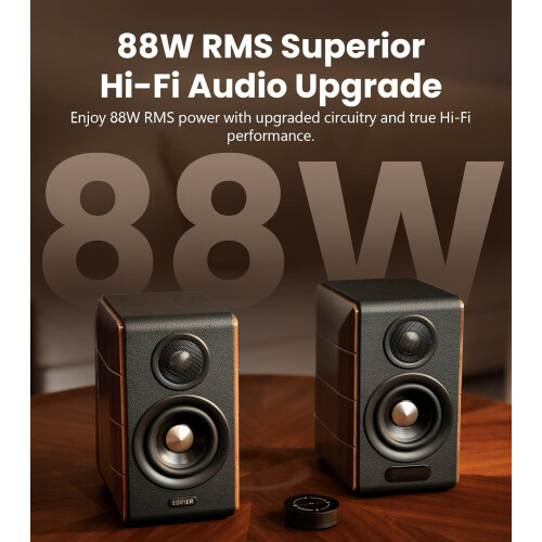 Edifier Edifier S880DB MKII 88W Active Bluetooth Bookshelf Studio TV/PC Speakers Walnut 2