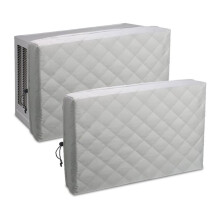 Indoor Air Conditioner Cover for Window,2 Pcs Inside AC Cover 21"X15"X3.5" Insulation, Temperature Protection for Winter