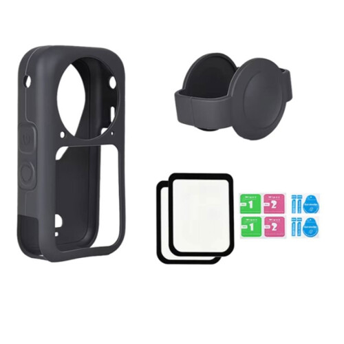 Silicone Case for  X6 Tempered Glass Screen Protector Protective Lens Cap Housing Cover