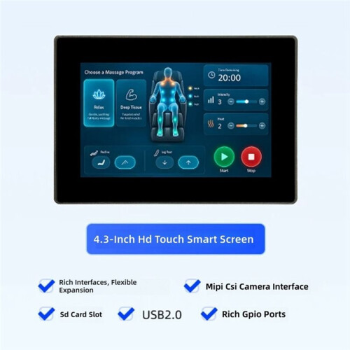 4.3 Inch IPS ESP32-P4-C5 Development Board Touch 480x800 Display for WiFi6 BLE5 Zigbee Thread + 4G Expansion Module 2