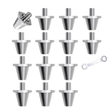 14 Pcs Aluminum Soccer Studs for ,for M5 Thread Boots,Soft Ground Traction SG Cleats Spikes with Wrench