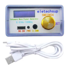 Schumann Resonance Signal Generator 0.01Hz-100kHz Pure Sine Wave OLED Encoder Adjustable for Meditation Sleep Stress