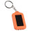 Solar Flashlight Keychain -  UV & White Light, Portable Rechargeable LED Torch Orange 1