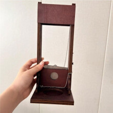 Wood Desktop Guillotine Cigar Cutter Marble Base Vintage Wooden Tabletop Cigar Clipper Luxury Smoking Accessories Gift