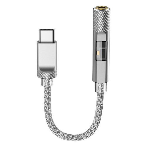 Type-C Decoding Headphone Amplifier with 3.5mm Adapter Universal HiFi Sound Quality Portable Mobile Phone Adapter