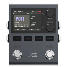 LIV TRA TPE-S10 Compact Guitar Multi-Effects Processor with Stereo Output, Multi-Module Color Screen, and Effect Chain