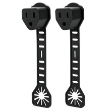 2Pack Outdoor Plug Cover - Waterproof Silicone 2&3 Prong Extension Cord Protector for Weatherproofing