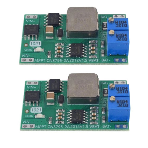 2PCS CN3795 Solar Controllers Board MPPT Cell Lithium Battery Solar Panel Regulator Control Module