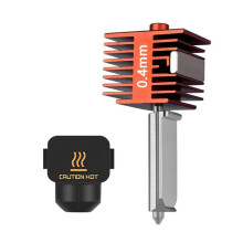 Hardened Steel Nozzle Hotend Kit for A2L A1 A1 Integrated Non-Detachable Orange Hotend Nozzles 0.4mm