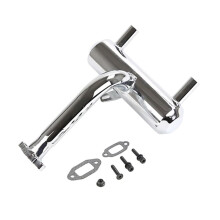Dual Outlet Tuned Exhaust Pipe for HPI Rovan and Baja 5B 5T SS 23cc to 45cc RC CAR PARTS