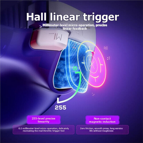 Mobile Gaming Controller for  TMR Joysticks Gamepad with Hall Effect Triggers NS2 Plug and  Game Controller A 1