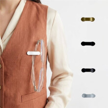 4 Pack Magnetic Eyeglass Clips for Shirts, Stylish Multi-Color Eyewear Retainer Set