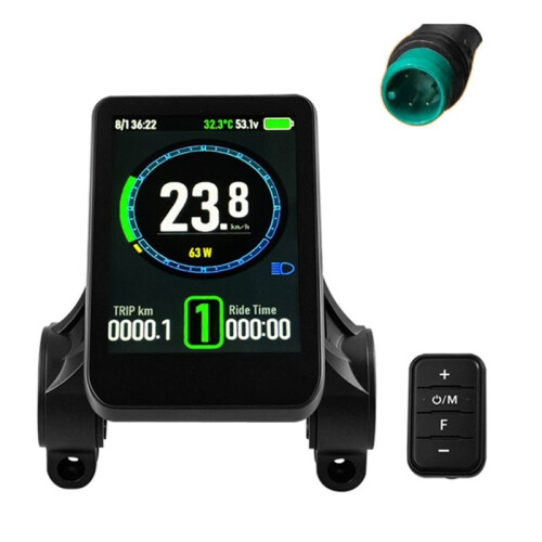 T6 Electric Scooters Color Display Meter 24-72V Speedometer Compatible with Multiple Communication Protocols for E-Bike 1