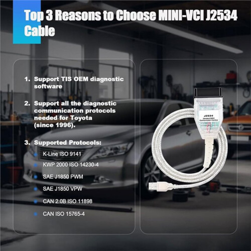 For  VCI V18 OBD2 Diagnostic Cable for   Scion, TIS Techstream Programming & Scanner Tool 2