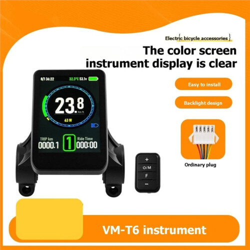 T6 Electric Scooters Color Display Meter 24-72V E-Bike Speedometer Compatible with Multiple Communication Protocols 2