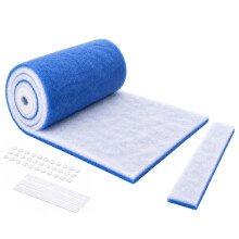 Cuttable Air Vent Filter Media Roll 20" X 120", Dual Layer Fiber HVAC Furnace Air Filter Material for Home Air Vent