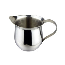 3Oz Stainless Steel Creamer Pitcher,Bell-Shaped Cream Dispenser Cup with Pour Spout,for Milk Cream Salad Dressing