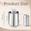 2 Pack 32oz Stainless Steel Milk Frothing Pitcher, Large Capacity 2