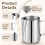2 Pack 32oz Stainless Steel Milk Frothing Pitcher, Large Capacity 3