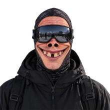 Face Printed Old Full Coverage Breathable Eye Hole Winter Mask Cover Stretch Funny Headwear D