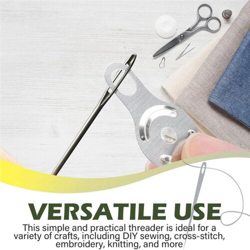 Needle Threaders Replacement Dual-End Sewing Needle Threader Hand Sewing -Stitch Embroidery Machine Sewing Crafts