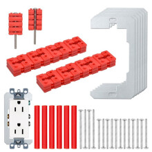 Outlet Spacer Kit 52PCS for Fixing Loose or Sunken Electrical Outlets, Receptacles & Wall Switches