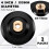 2 Pack 4 Inch Rubber Backer Pad 5/8"-11 and Loop Flexible Backing Pad Threaded Insert Hook and Rubber Backing Plate 6