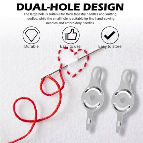 Needle Threaders Replacement Dual-End Sewing Needle Threader Hand Sewing -Stitch Embroidery Machine Sewing Crafts 2