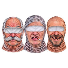 Old Funny Ski Face Mask for Men Face Mask Realistic Human Face Winter Full Cover Party Prank