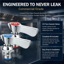 1/4 Turn Ceramic Faucet Valve Kit Compatible for Krowne 21-310L for Krowne 12-8 Series Faucets