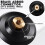 2 Pack 4 Inch Rubber Backer Pad 5/8"-11 and Loop Flexible Backing Pad Threaded Insert Hook and Rubber Backing Plate 3