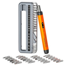 32 in 1 Cordless Electric Screwdriver 150RPM, USB-C Rechargeable Auto/Manual Power Screwdriver Set for Laptop PC Repair