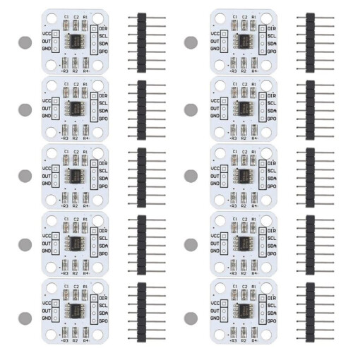 10PCS AS5600 Magnetic Encoder 3.3V 12bit High-Precision Magnetic Induction Angle Measurement Sensor Module