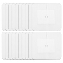 20er-Packung Sterile, 10 X 10 cm Große, Geteilte Drainageschwamm-Verbandspflaster mit Kleberand, Vorgeschnitten für PEG-G/J-Sonden