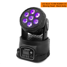 SHEHDS LED Wash 7X18W 6IN1, EU Plug liikkuva valonheitin