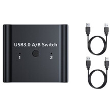 USB3.0 Bidirectional 2-in-1 Out 1-in-2 Out USB KVM Switcher Keyboard Mouse USB Drive Printer Sharing Splitter