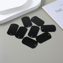 30 Pack Metal Stamping Blanks Black Aluminum Tags for Stamping, Engraving Blank Tags Engraving Blank Tags Signs