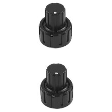 2Pcs Plastic Potentiometer Knob Replacement Guitar Volumes Control Rotary Knob Knurled Shaft Hole Amplifier Knob