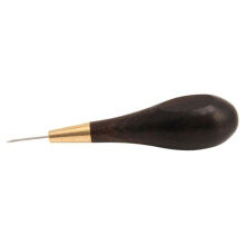 Leather Stitching Awl Diamond Shape Ebony Blackwood & Brass Tool Hand Sewing Awl DIY Stitcher Taper