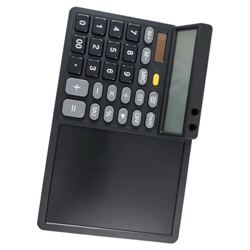 LCD Writing Tablet & Calculator: Large Screen Display, Solar Assisted Desktop Calculator for Office, Study, Business Use 2