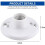 5 Pack Lamp Holder E26 Medium Base, White Ceiling Light Sockets for Incandescent & LED Bulbs, 600V/660W 6