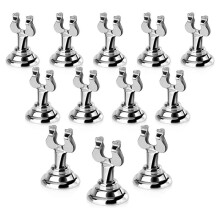 Table Number Holder 1.57 Inch Silver Harp Clip Style, Place Card/Table Number Holder(Sliver 1.57inch,12PCS)