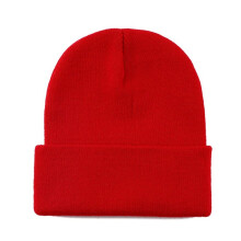Beanie for Men Women, Unisex Thermal Winter Knit Hats for Cold Weather Christmas Red Beanie