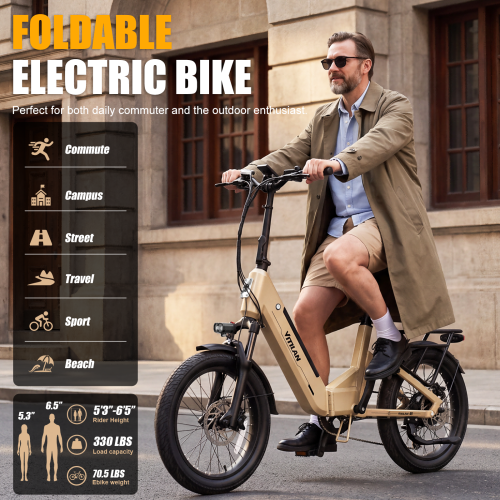 Vitilan U9 Folding EBike 500W 15Ah Full Suspension 2